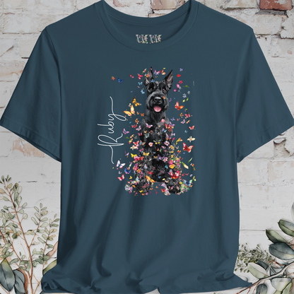 Giant Schnauzer #2 Floral Personalized T shirt