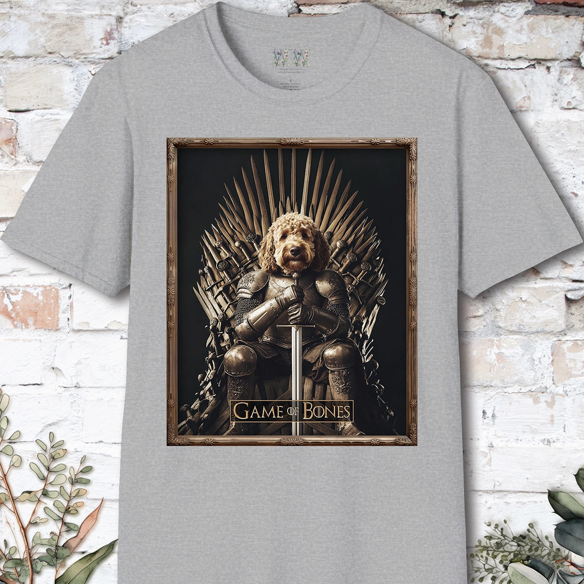 Golden Doodle, Game of Bones, Unisex T shirt
