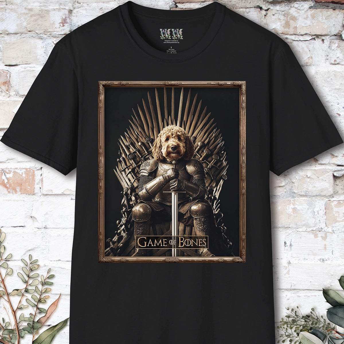Golden Doodle, Game of Bones, Unisex T shirt