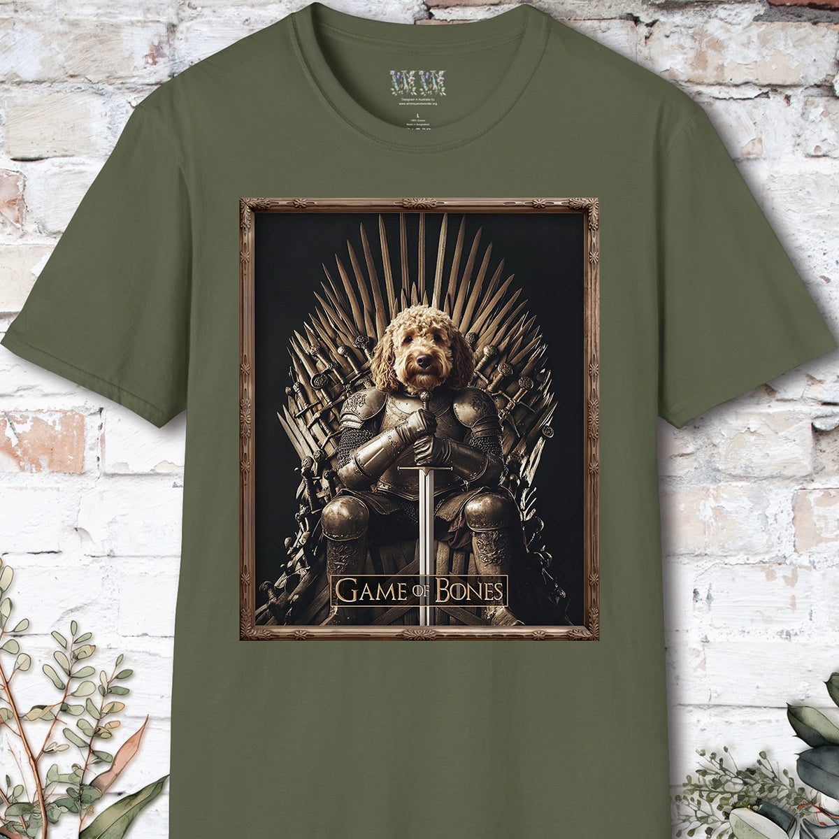 Golden Doodle, Game of Bones, Unisex T shirt