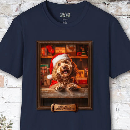 Golden Doodle / Groodle Santa's Workshop Unisex T shirt