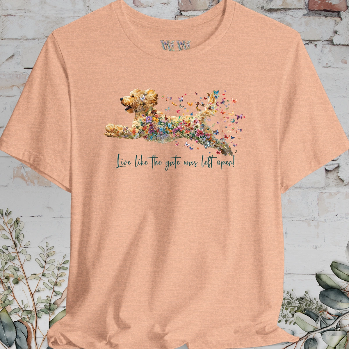 Golden Doodle #2 "Live like the gate was left open" T shirt