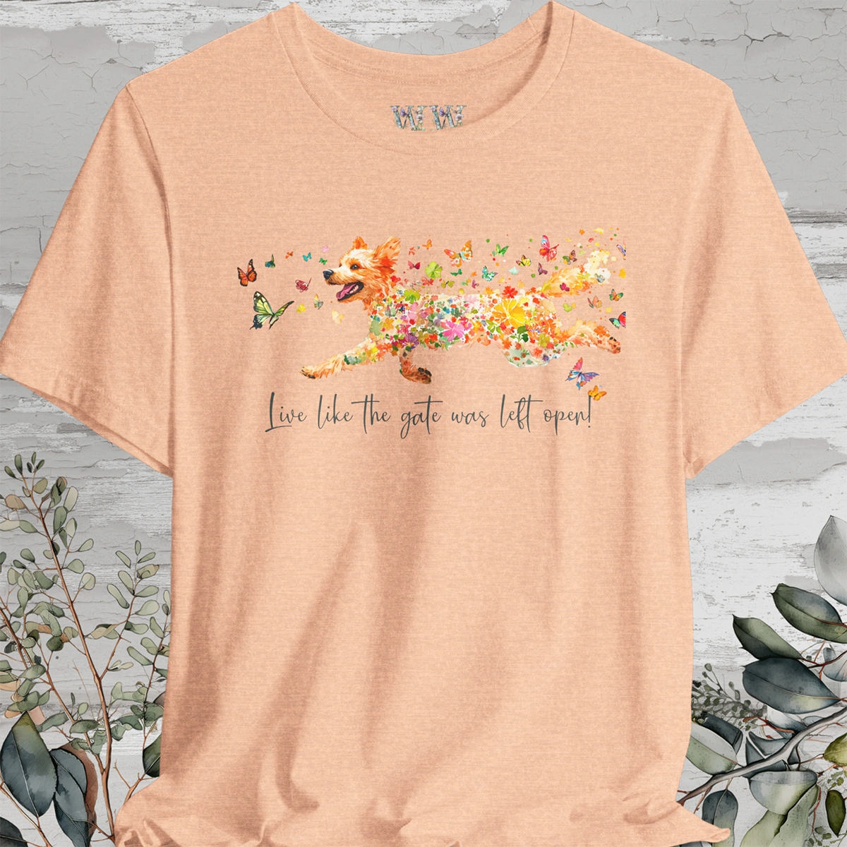 Golden Doodle 'Live like the gate was left open' T shirt