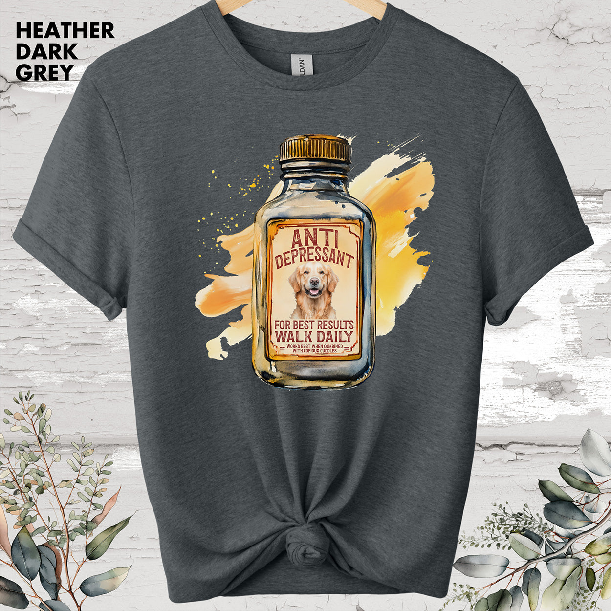 Golden Retriever Antidepressant T shirt