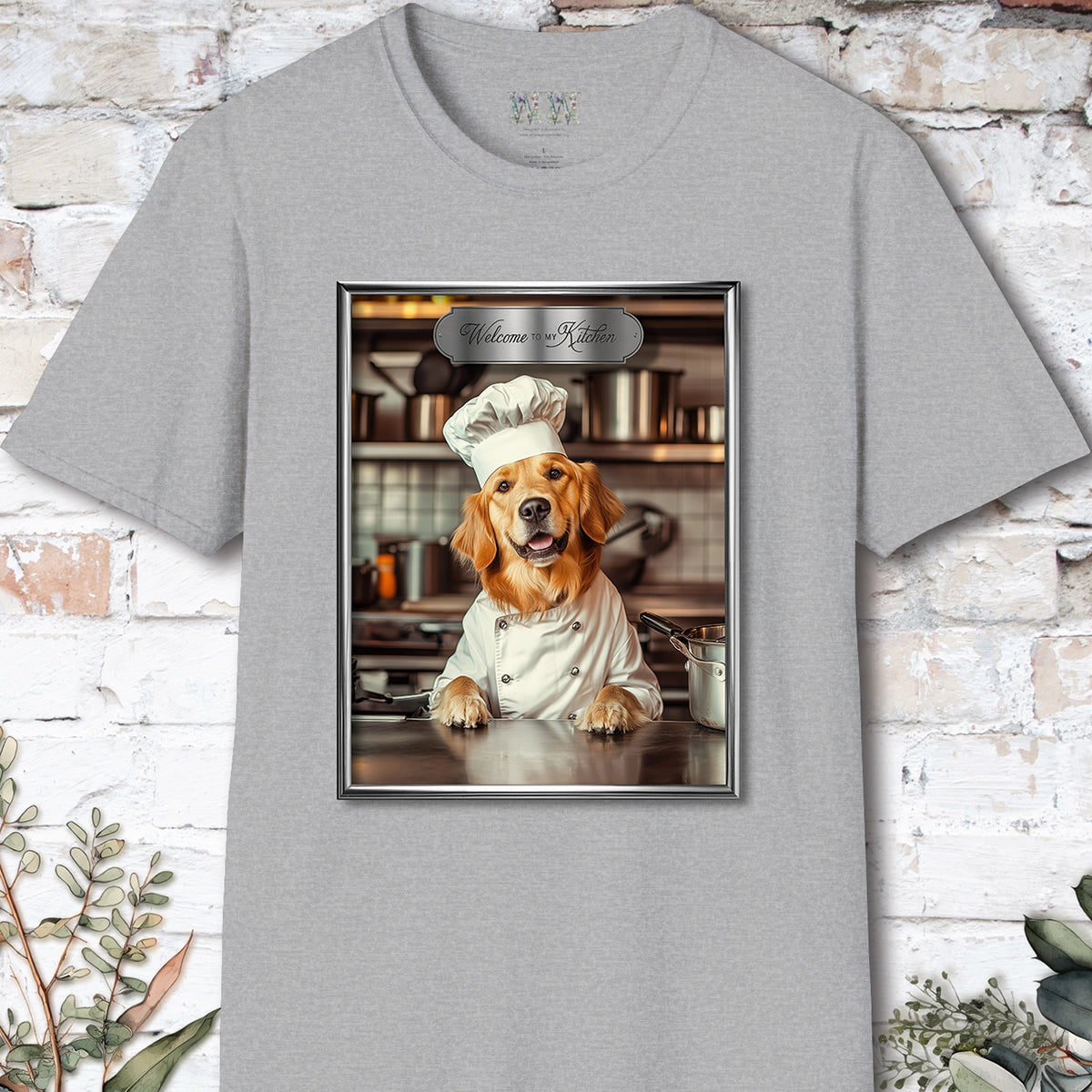 Golden Retriever Chef Unisex T shirt