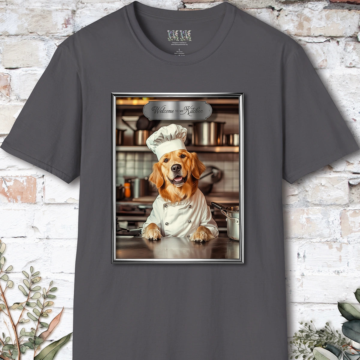 Golden Retriever Chef Unisex T shirt