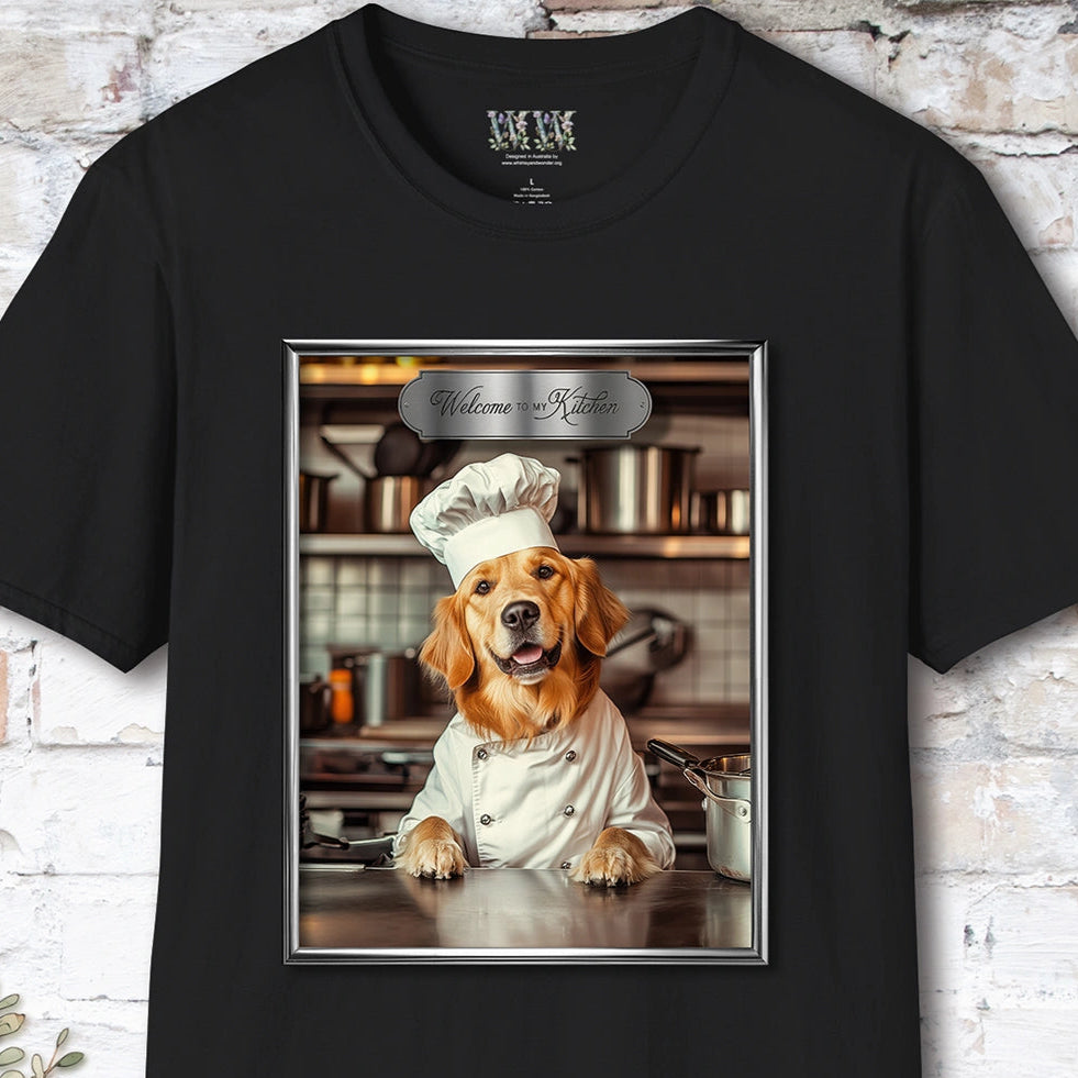 Golden Retriever Chef Unisex T shirt