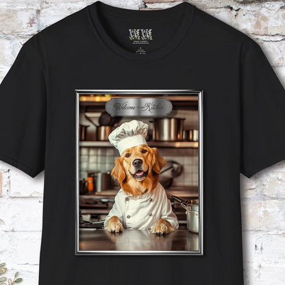 Golden Retriever Chef Unisex T shirt