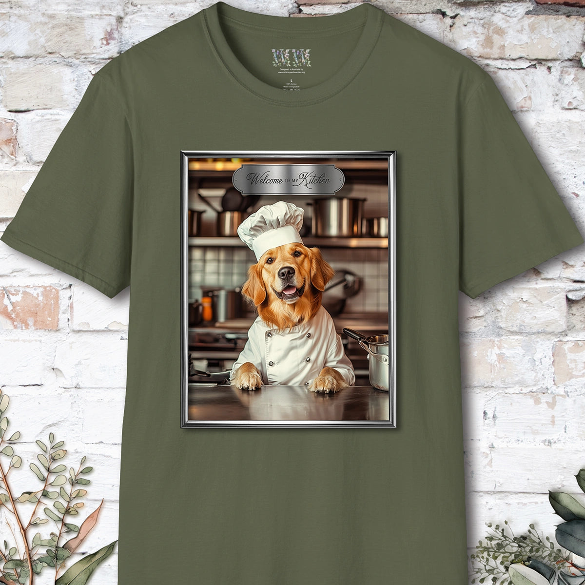 Golden Retriever Chef Unisex T shirt