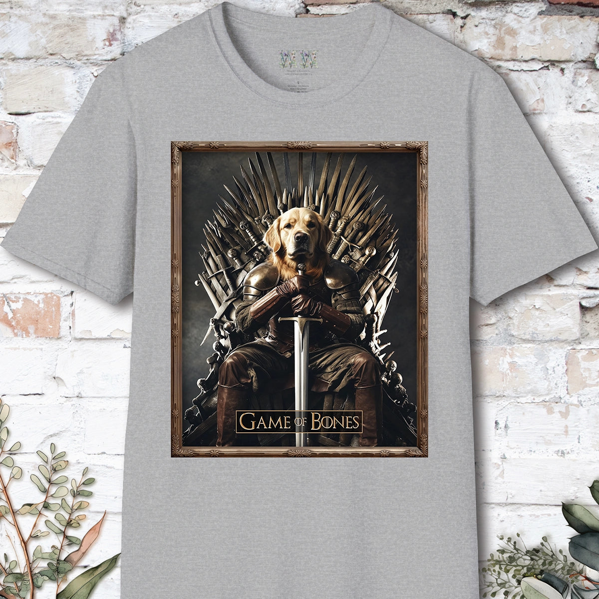 Golden Retriever, Game of Bones, Unisex T shirt