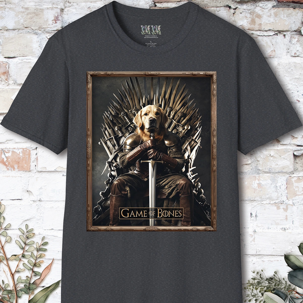 Golden Retriever, Game of Bones, Unisex T shirt