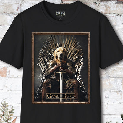 Golden Retriever, Game of Bones, Unisex T shirt