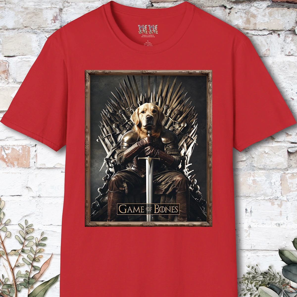 Golden Retriever, Game of Bones, Unisex T shirt