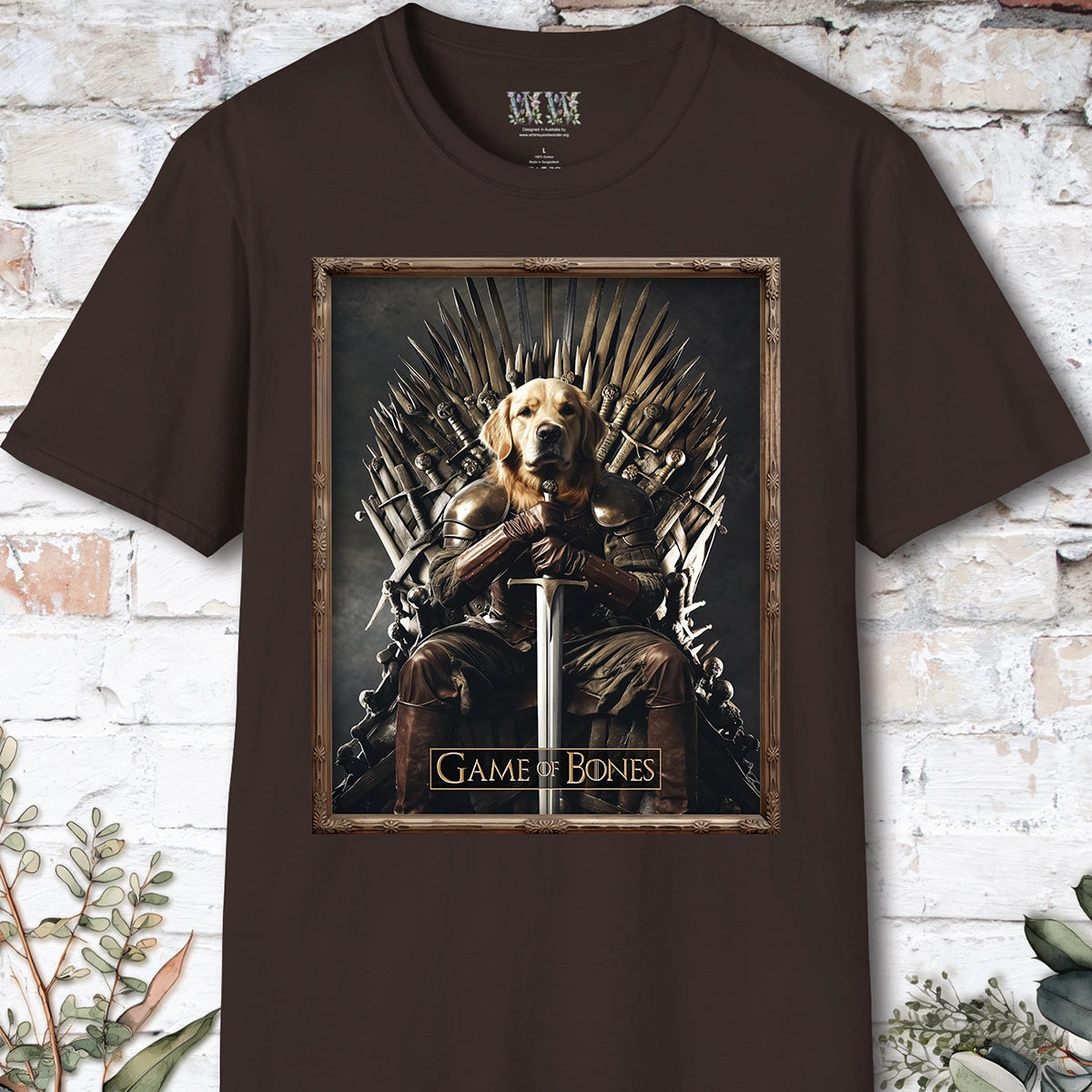 Golden Retriever, Game of Bones, Unisex T shirt