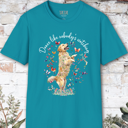 Golden Retriever "Dance like nobody's watching" unisex T shirt