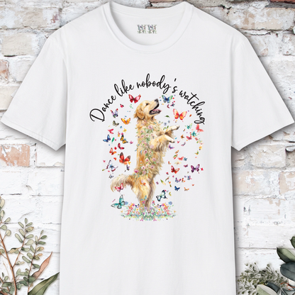 Golden Retriever "Dance like nobody's watching" unisex T shirt