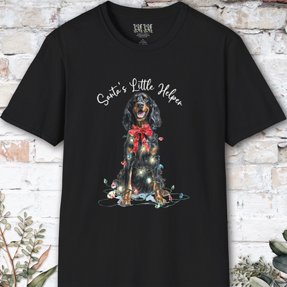 Gordon Setter Santa's little helper. unisex T shirt