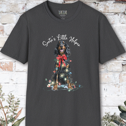 Gordon Setter Santa's little helper. unisex T shirt