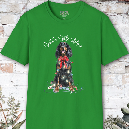 Gordon Setter Santa's little helper. unisex T shirt