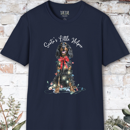 Gordon Setter Santa's little helper. unisex T shirt