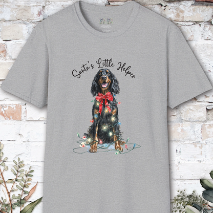 Gordon Setter Santa's little helper. unisex T shirt