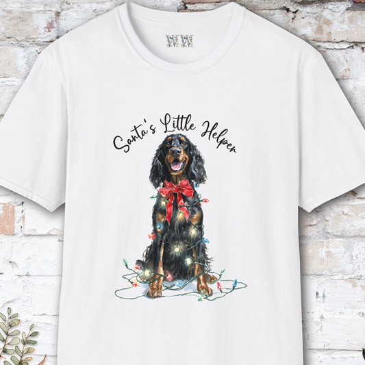 Gordon Setter Santa's little helper. unisex T shirt