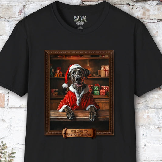 Great Dane Santa's Workshop Unisex T shirt