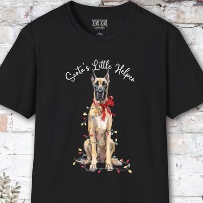 Great Dane #2 Santa's little helper. unisex T shirt