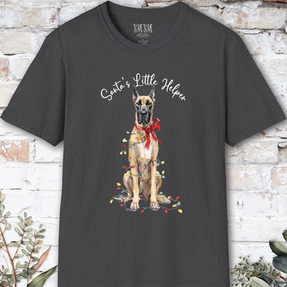 Great Dane #2 Santa's little helper. unisex T shirt