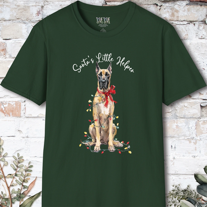 Great Dane #2 Santa's little helper. unisex T shirt