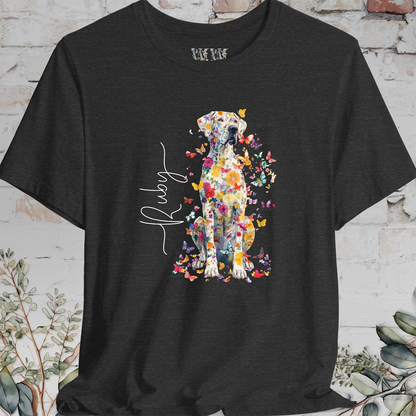 Great Dane #2 Floral Personalized T shirt