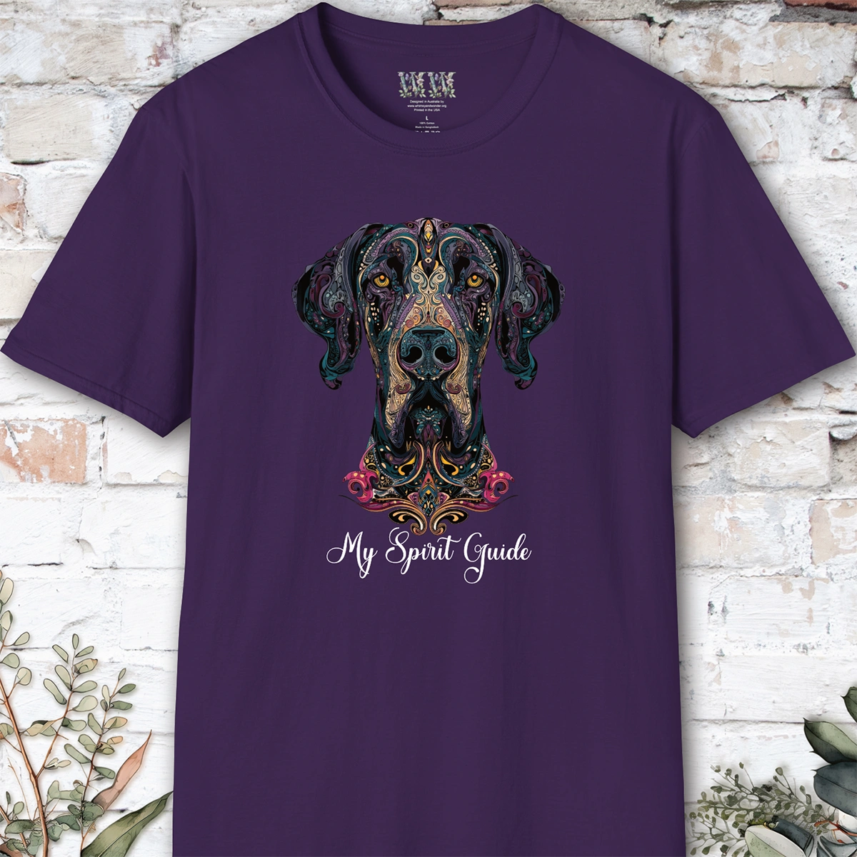 Great Dane #1 My Spirit Guide, Short Sleeve Unisex Tee