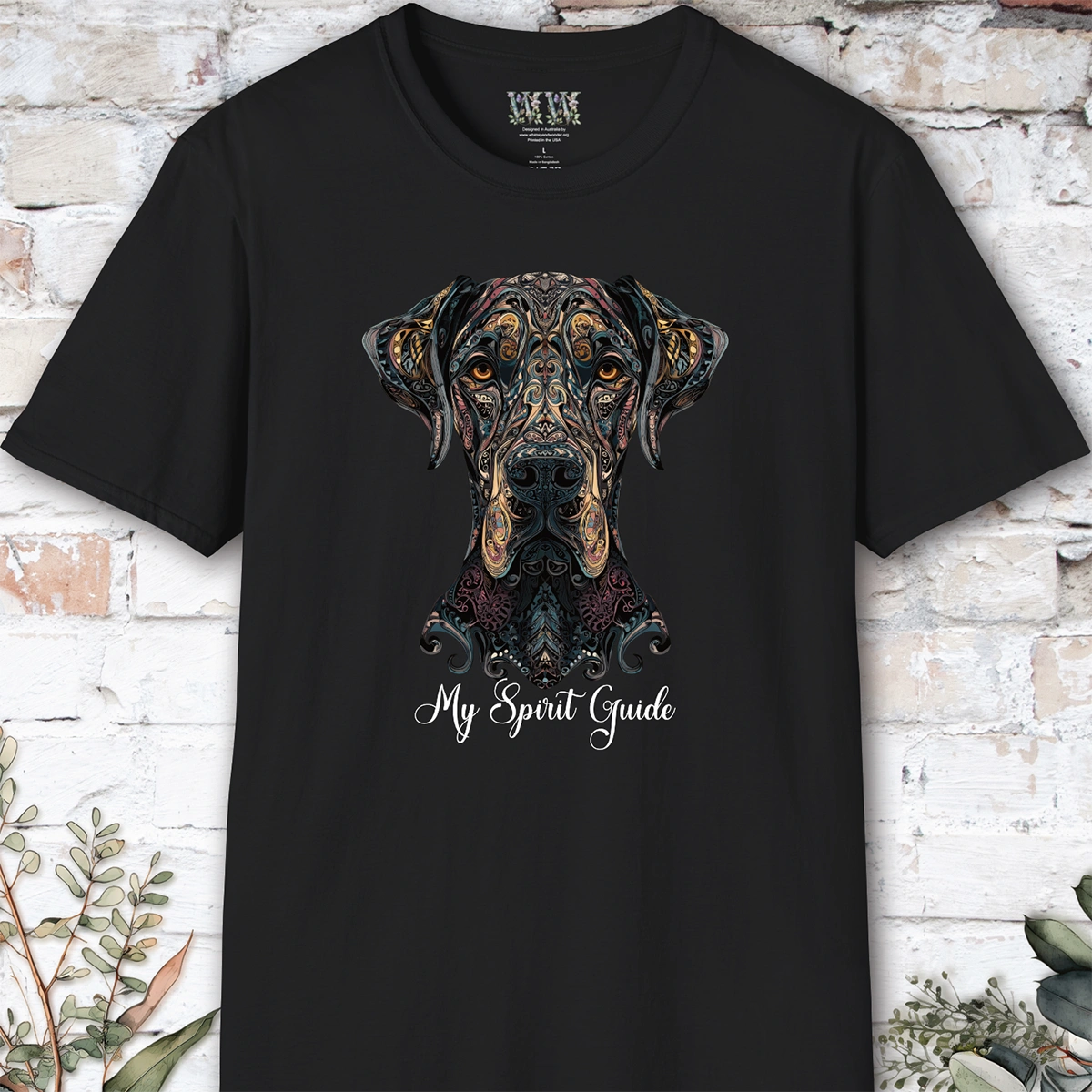 Great Dane #2 My Spirit Guide, Short Sleeve Unisex Tee