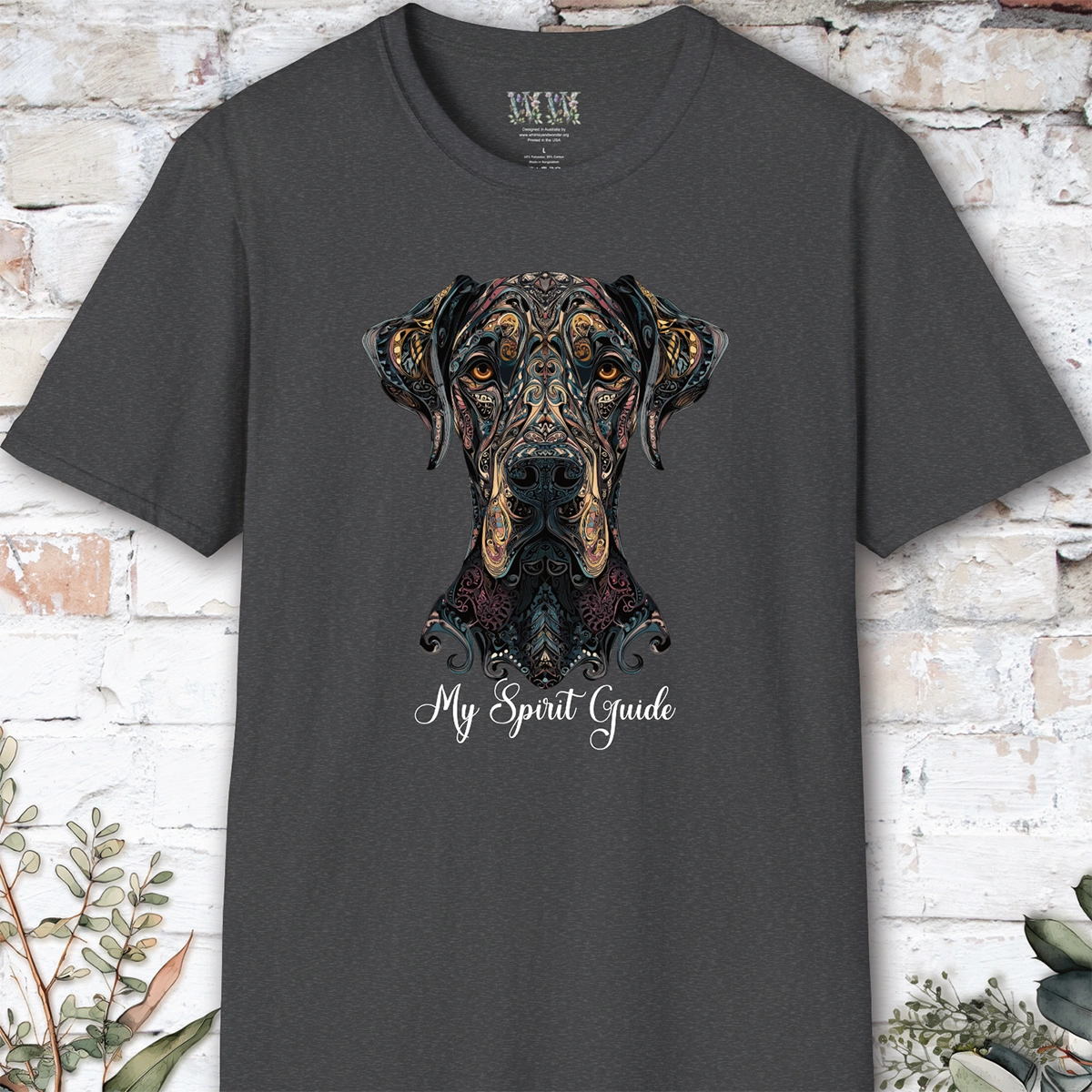 Great Dane #2 My Spirit Guide, Short Sleeve Unisex Tee