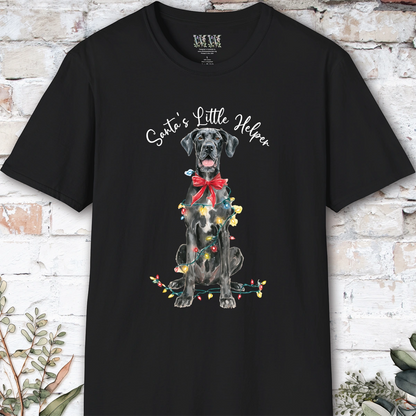 Great Dane #3 Santa's little helper. unisex T shirt