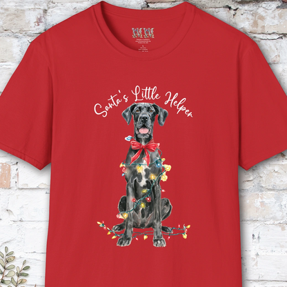 Great Dane #3 Santa's little helper. unisex T shirt