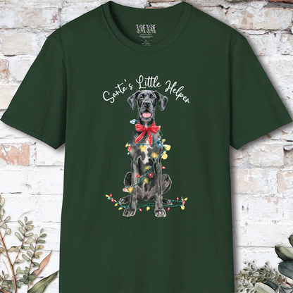 Great Dane #3 Santa's little helper. unisex T shirt