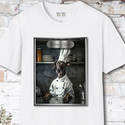 Greyhound Chef Unisex T shirt