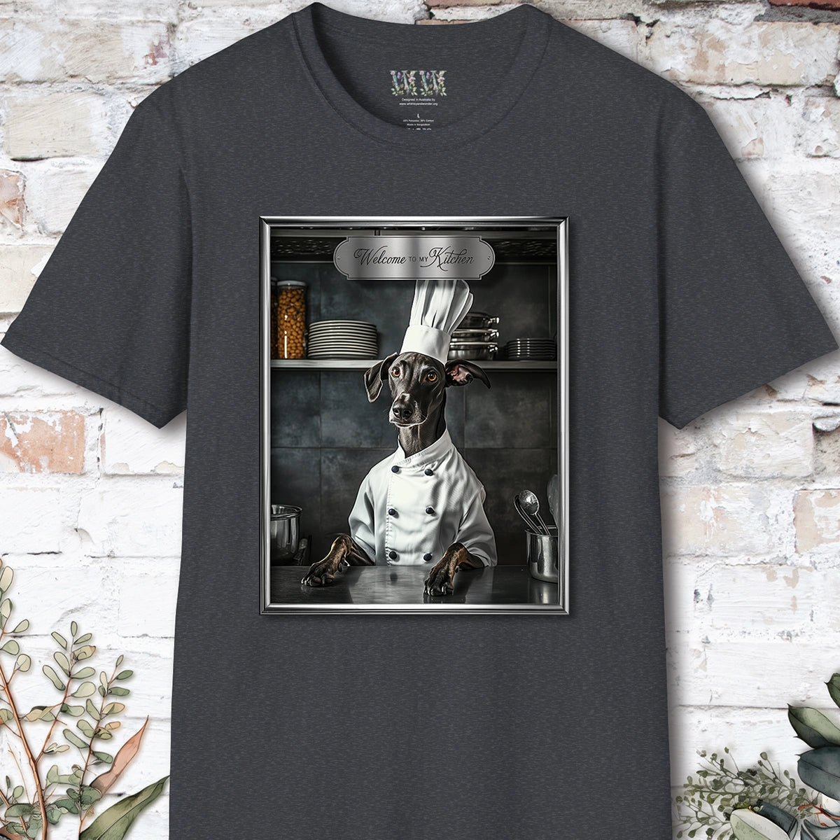 Greyhound Chef Unisex T shirt
