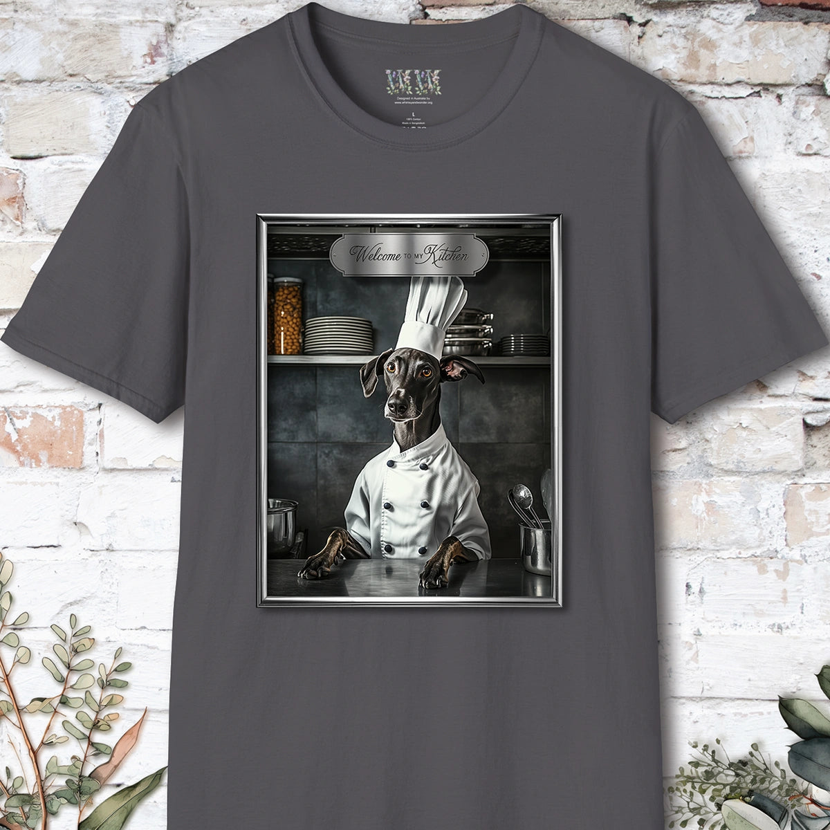 Greyhound Chef Unisex T shirt
