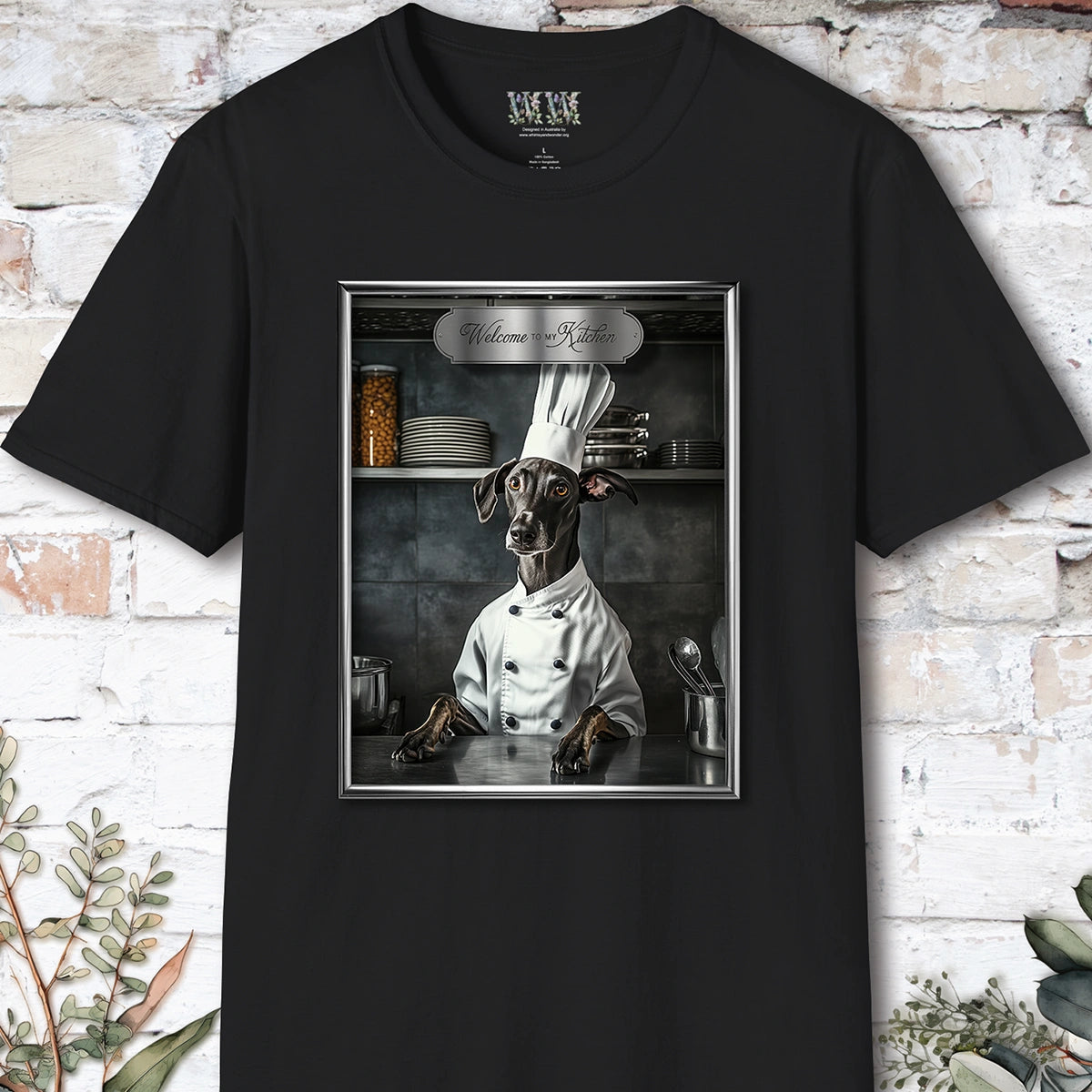 Greyhound Chef Unisex T shirt