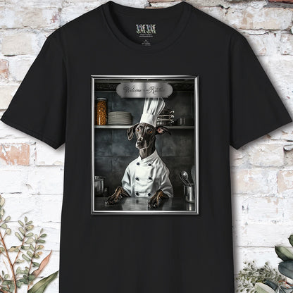 Greyhound Chef Unisex T shirt