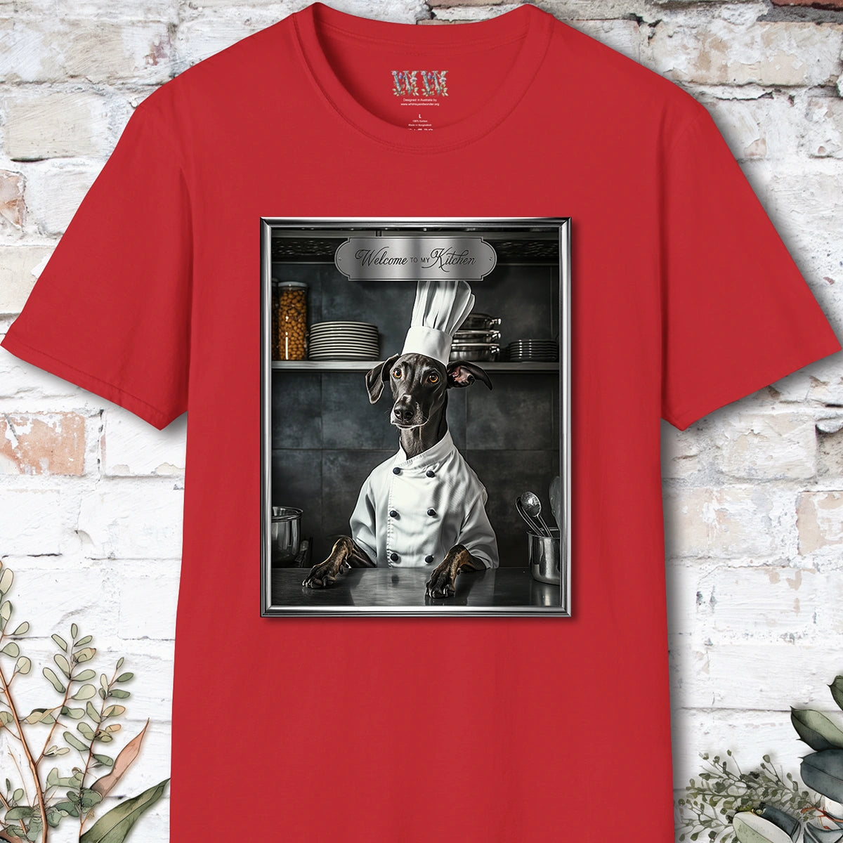 Greyhound Chef Unisex T shirt
