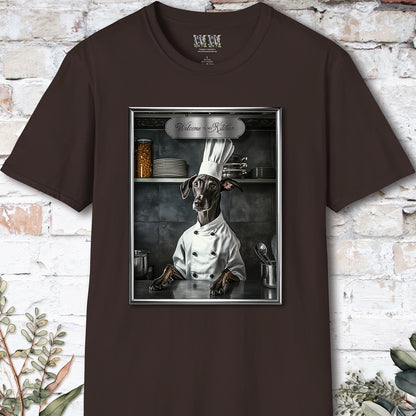 Greyhound Chef Unisex T shirt