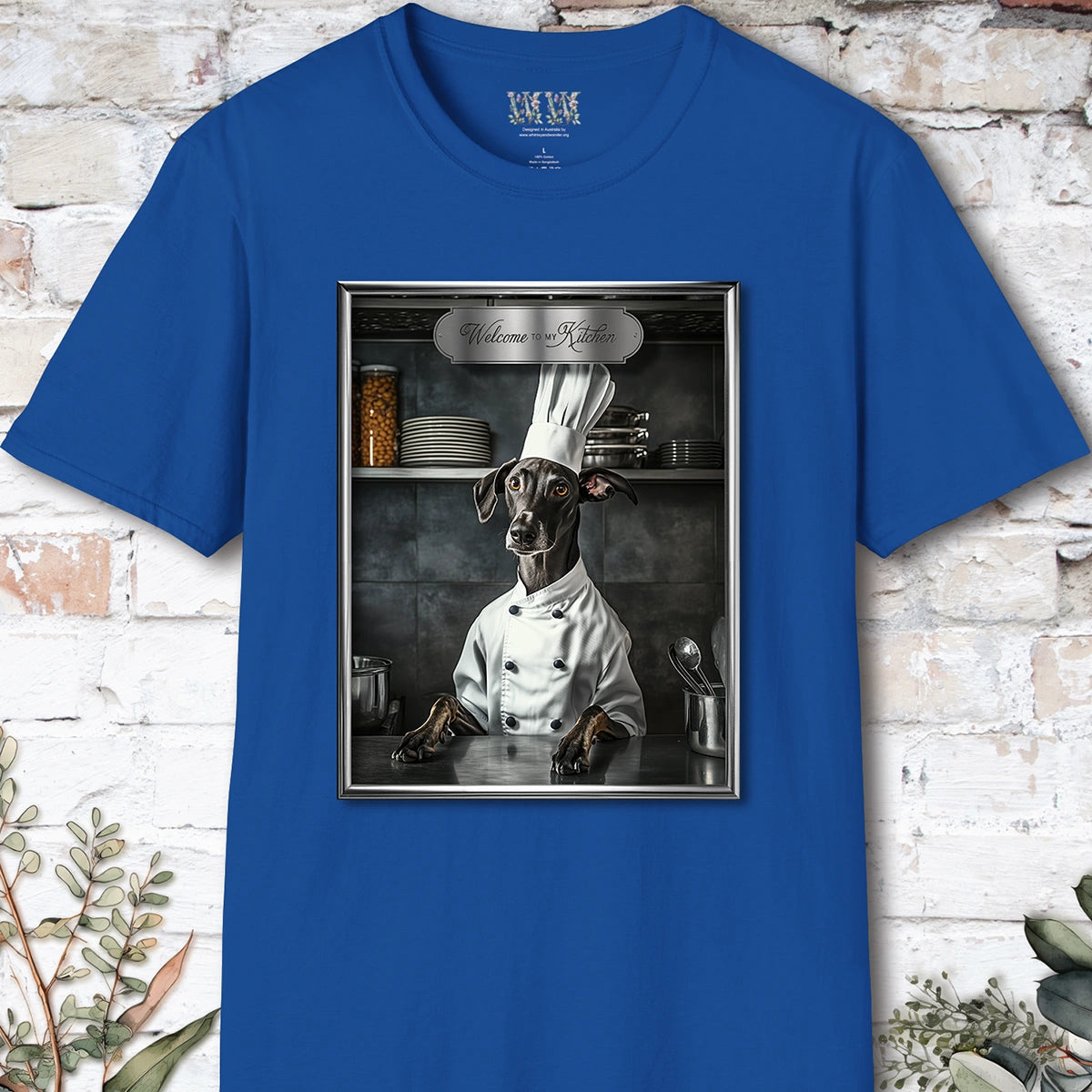 Greyhound Chef Unisex T shirt
