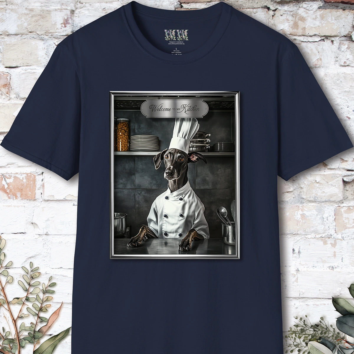 Greyhound Chef Unisex T shirt