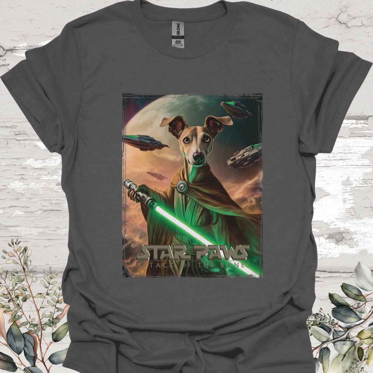 Greyhound Star Paws Unisex T shirt