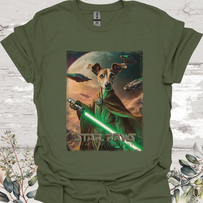 Greyhound Star Paws Unisex T shirt