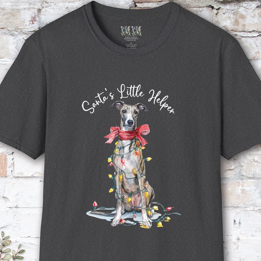 Greyhound #1 Santa's little helper. unisex T shirt