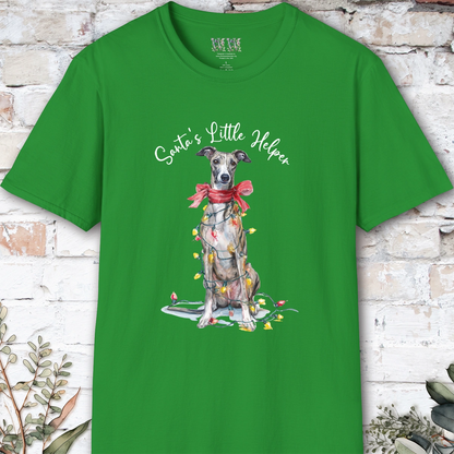 Greyhound #1 Santa's little helper. unisex T shirt